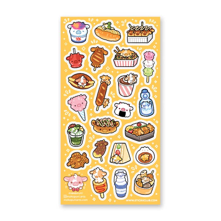 Cow Konbini Sticker Sheet