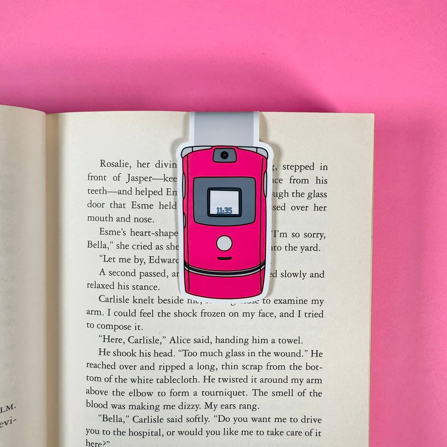 Flip Phone Magnetic Bookmark