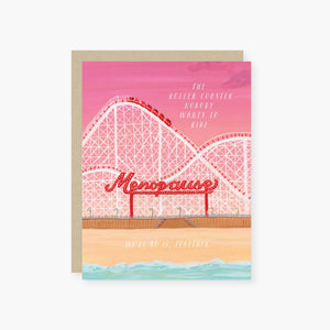 Roller Coaster Menopause Card