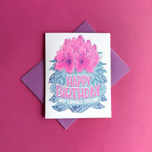 Lovely Rhody Birthday Card