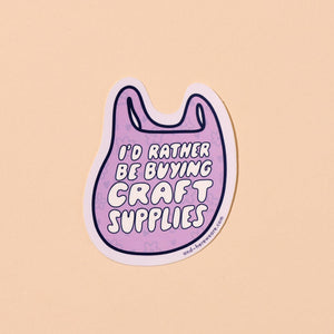 Craft Supplies Sticker