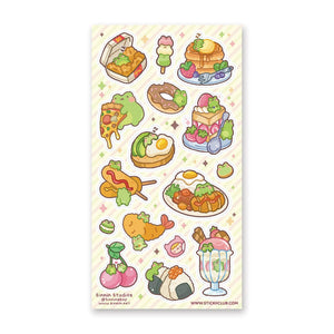 Foodie Frogs Sticker Sheet