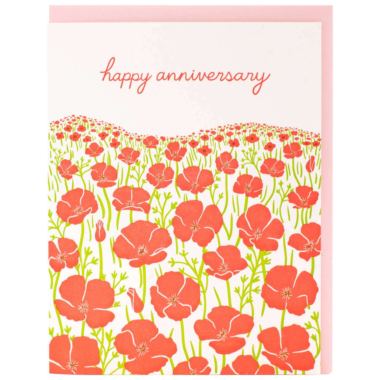 Poppies Anniversary Card