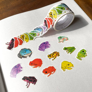 Rainbow Frogs Petal Washi Tape