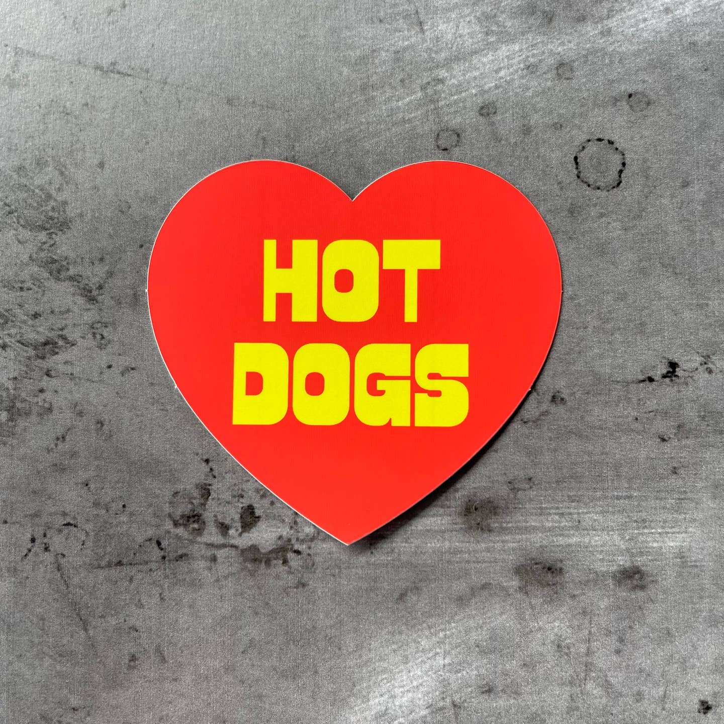 Hot Dog Love Sticker