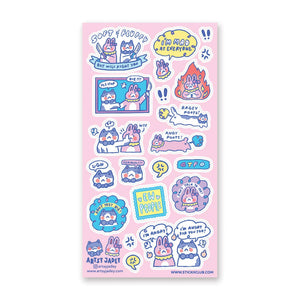 Rage Besties Sticker Sheet
