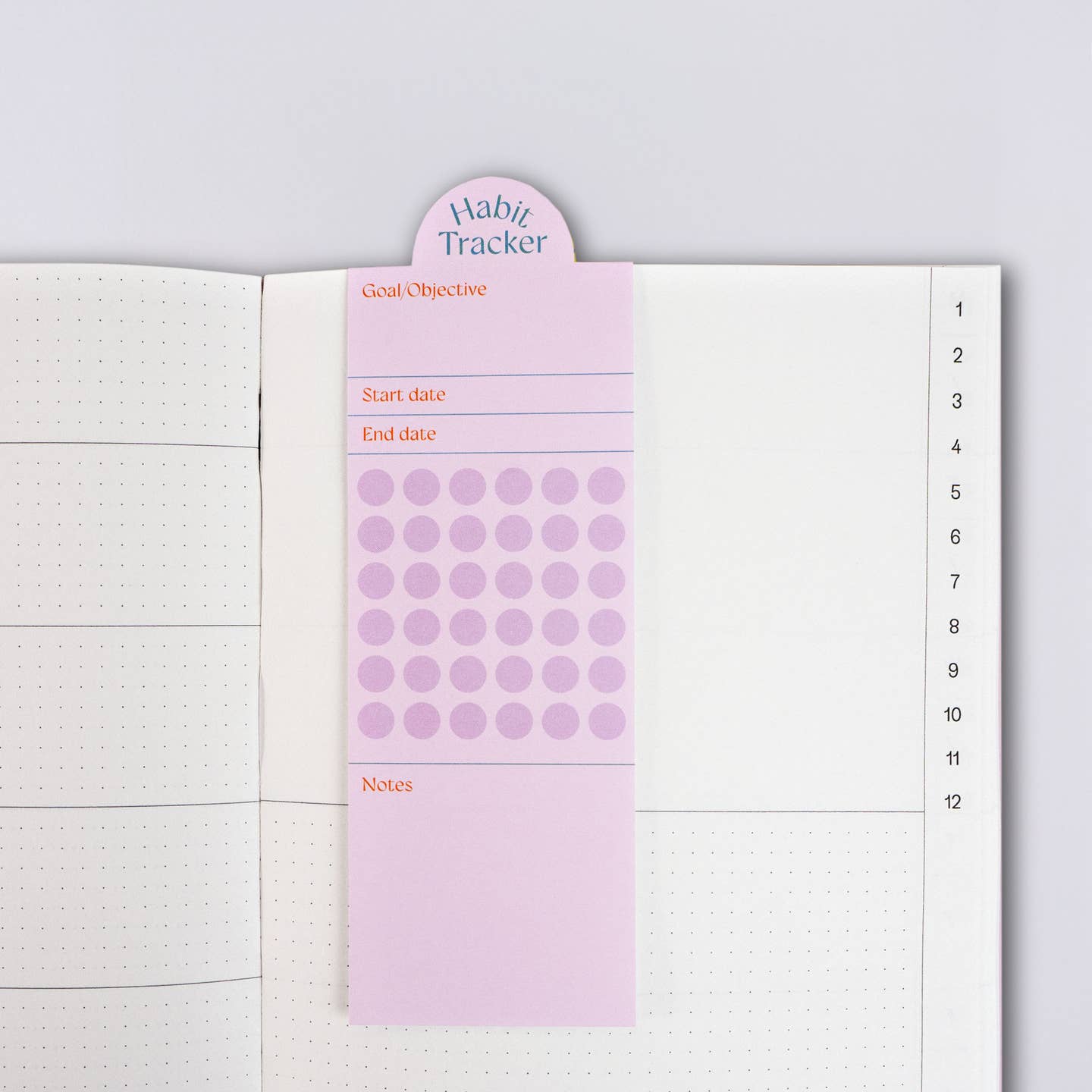 Seoul Habit Tracker Bookmark