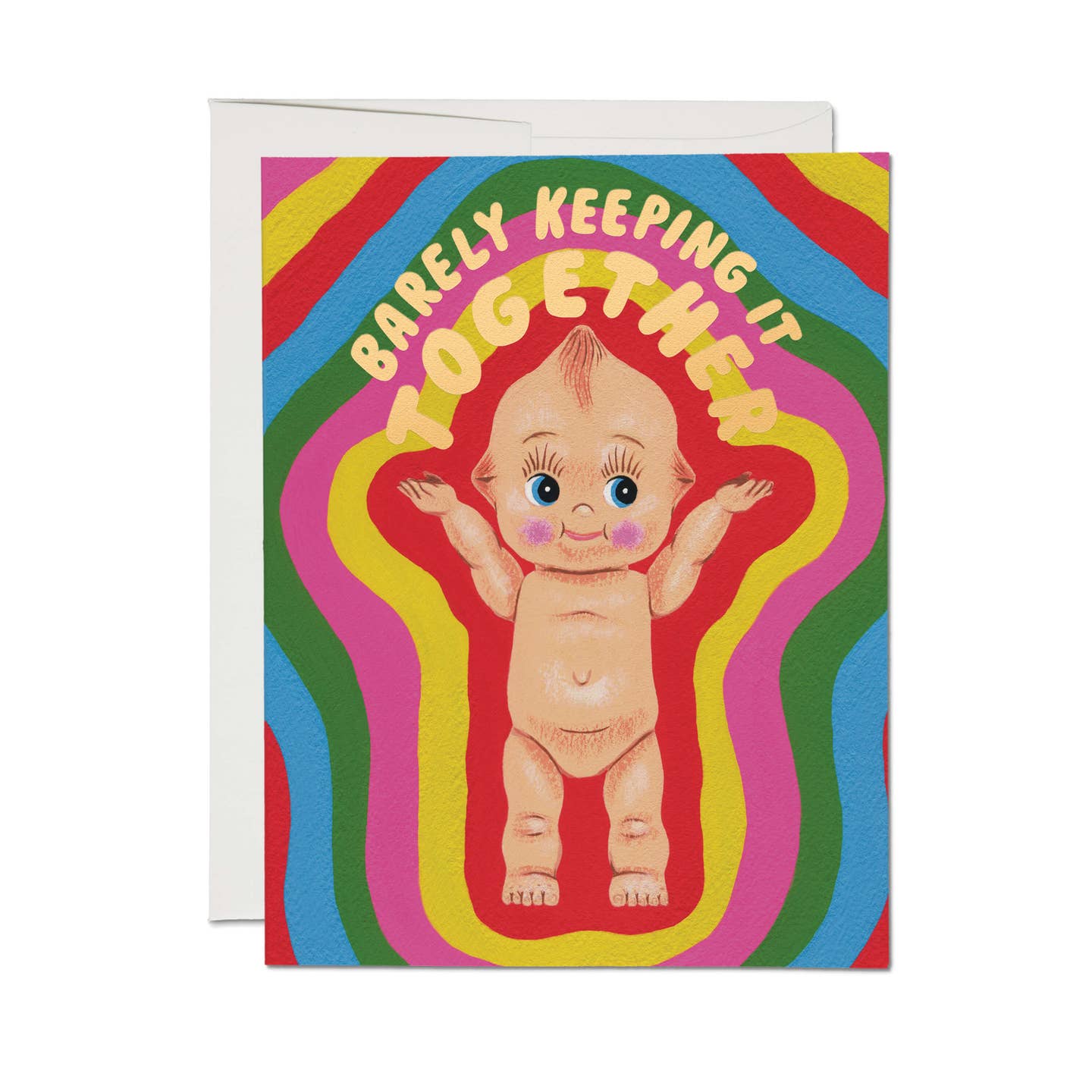 Barely Holding It Together Kewpie Card