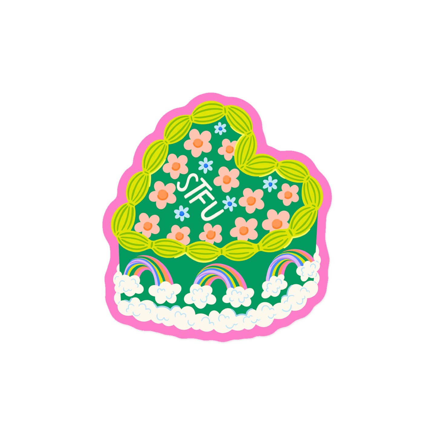 STFU Cake Sticker