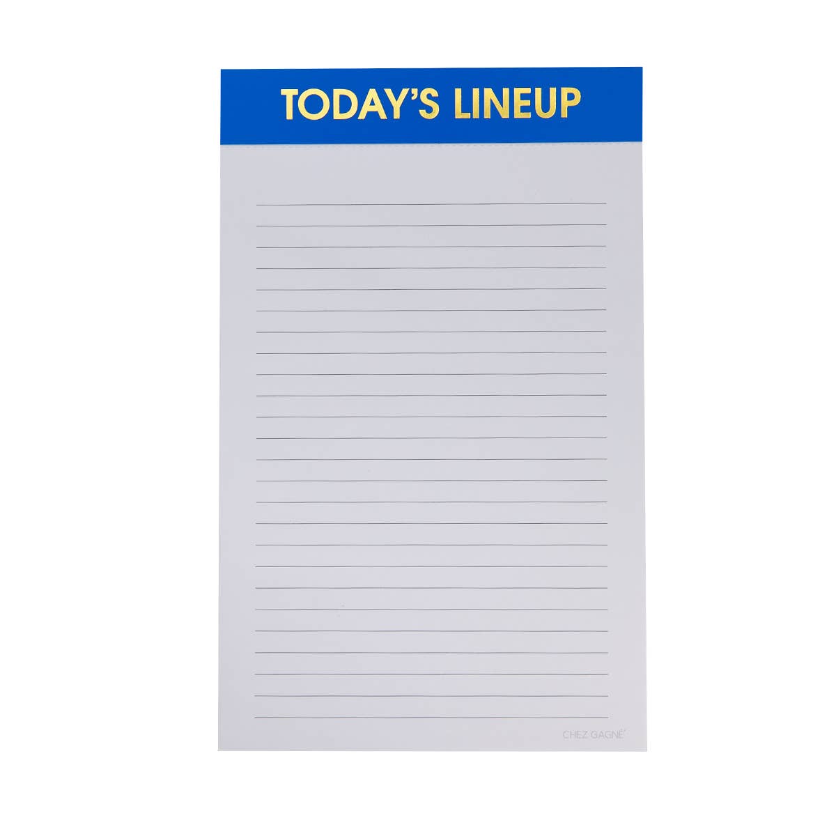 Today's Lineup Notepad