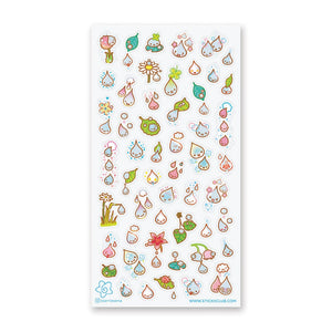 Kawaii Droplets Sticker Sheet