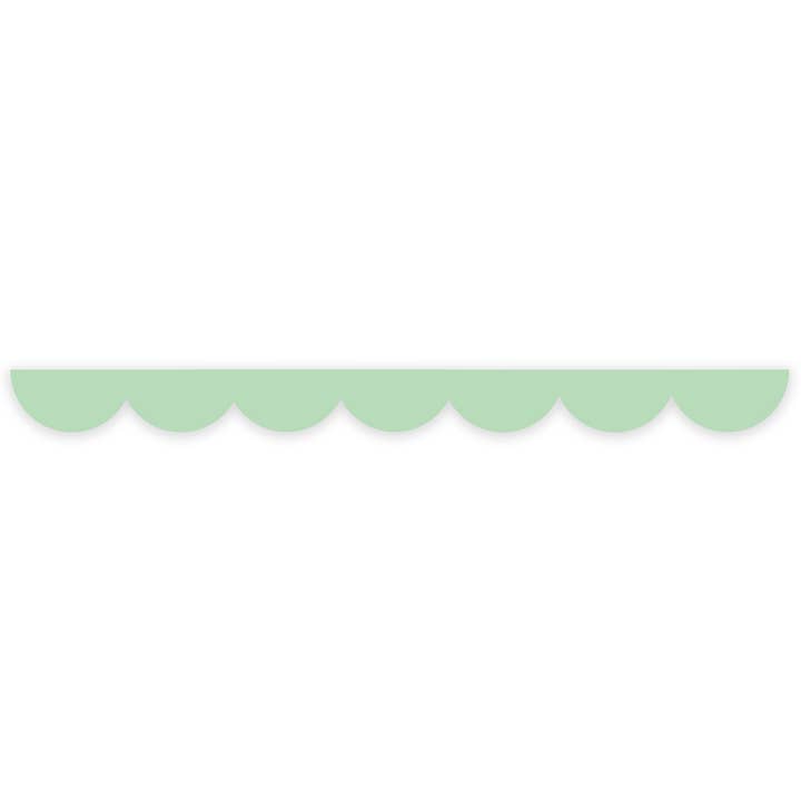 Mint green scalloped edge washi tape