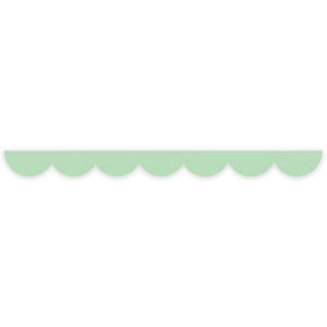 Mint green scalloped edge washi tape