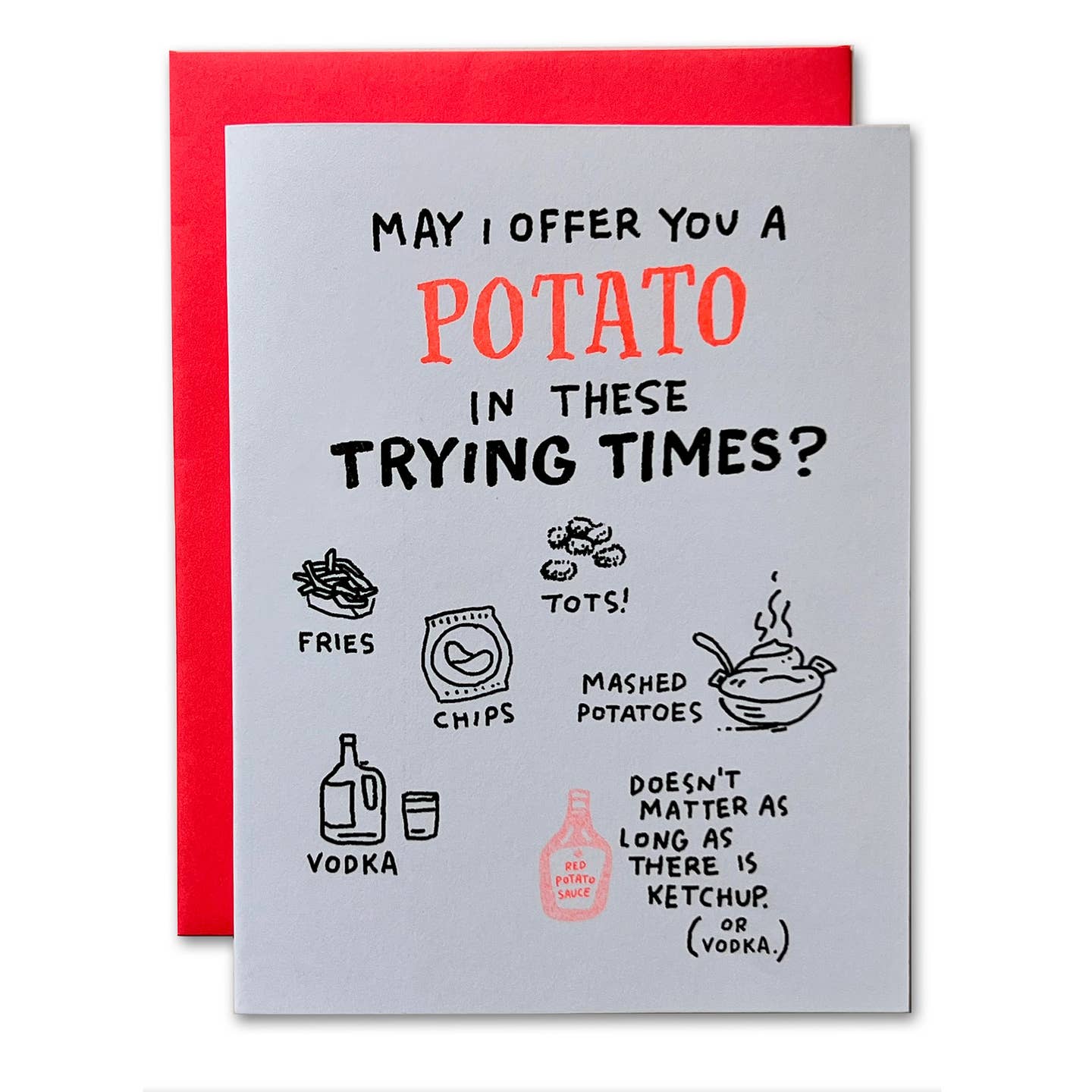 Potato Sympathy Card