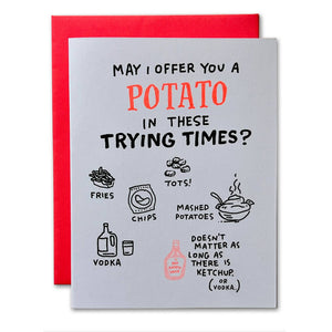 Potato Sympathy Card