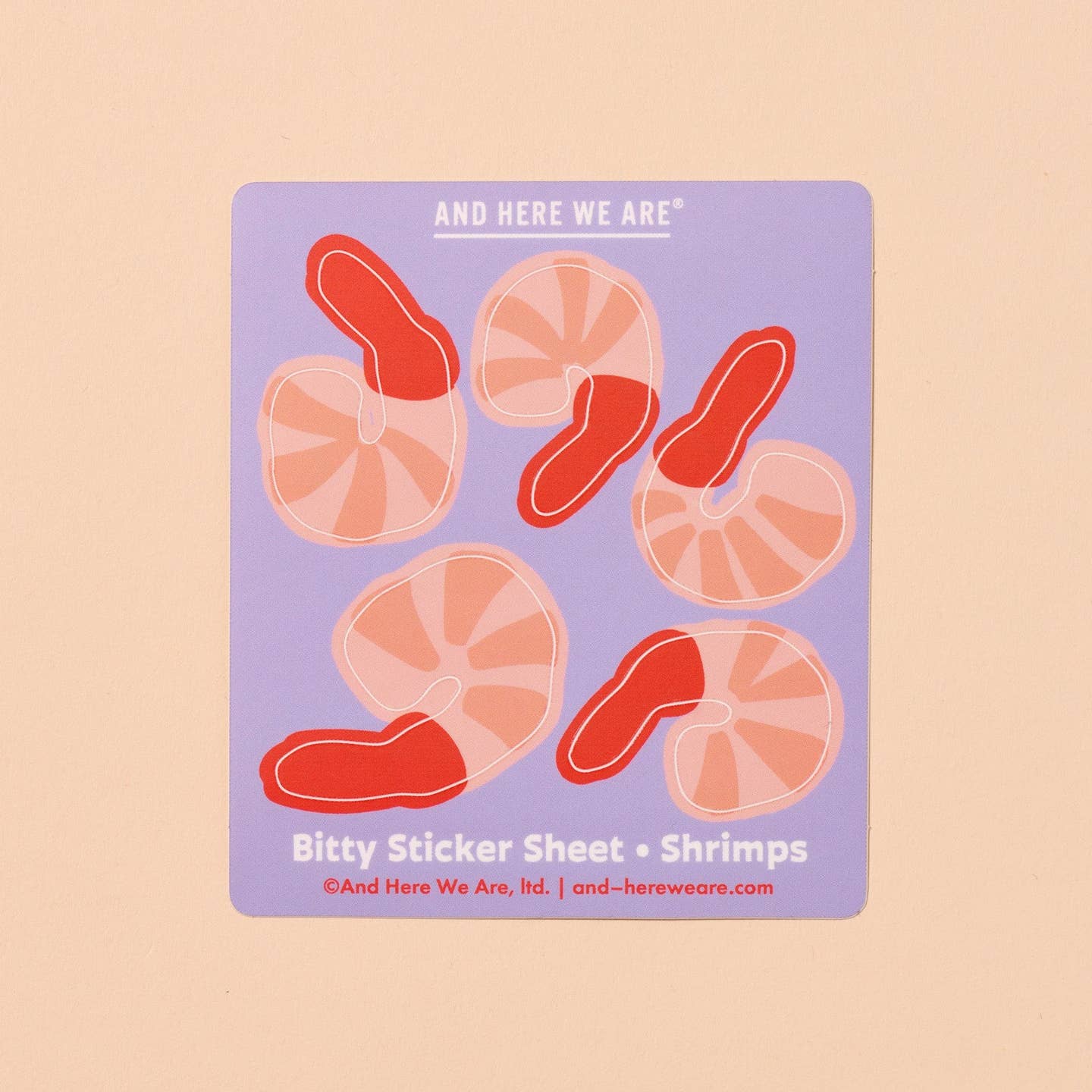 Shrimps Bitty Vinyl Sticker Sheet