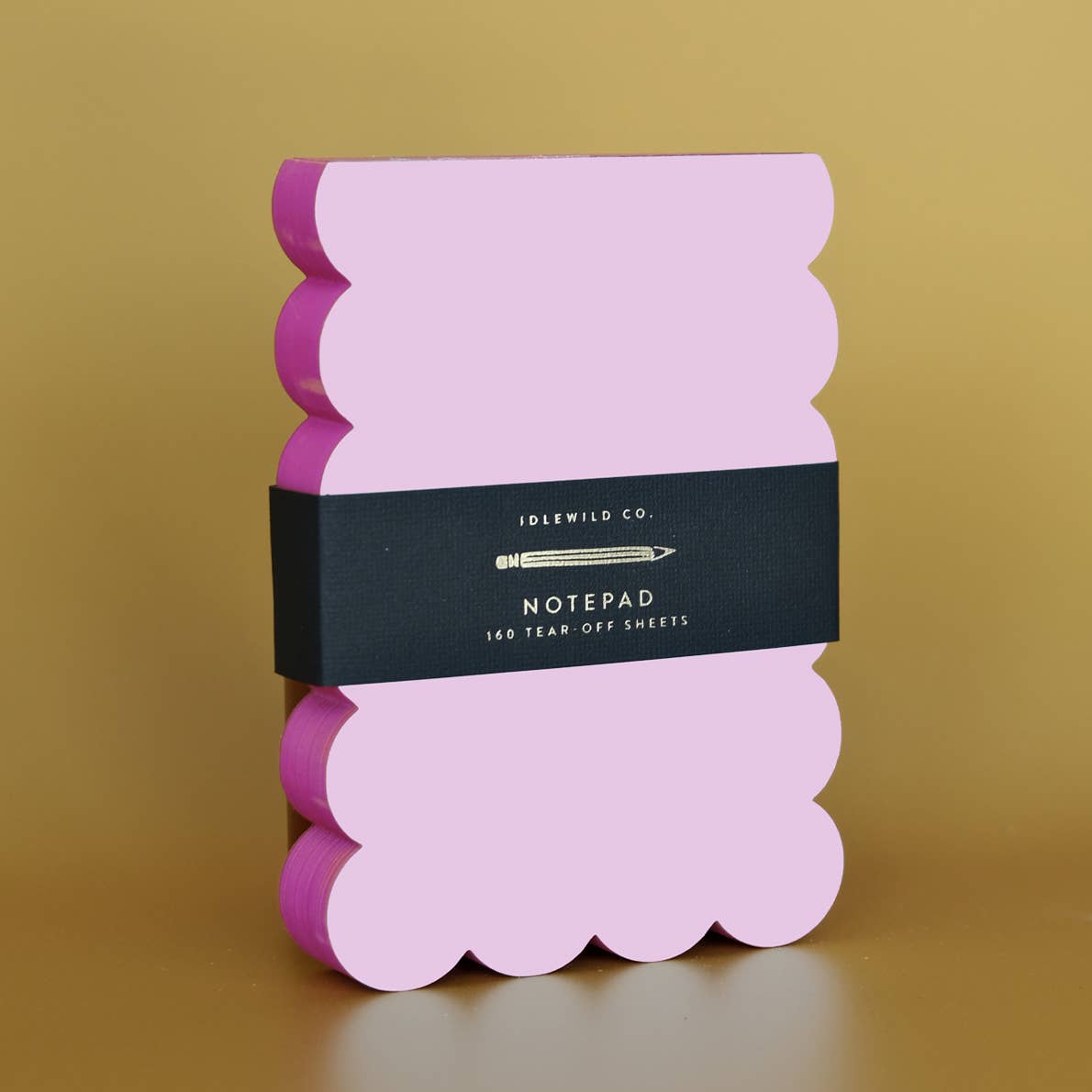Lilac/Hot Pink Scalloped Notepad