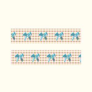 Gingham Bows Washi Tape