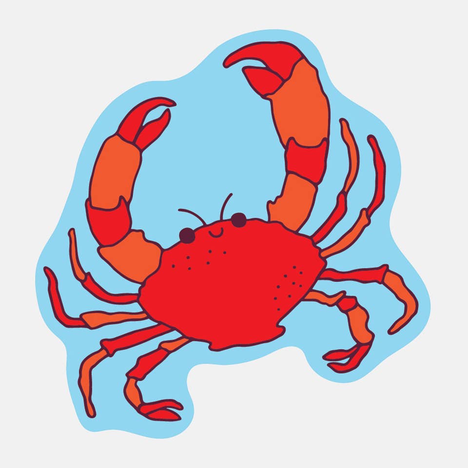 Crab Sticker