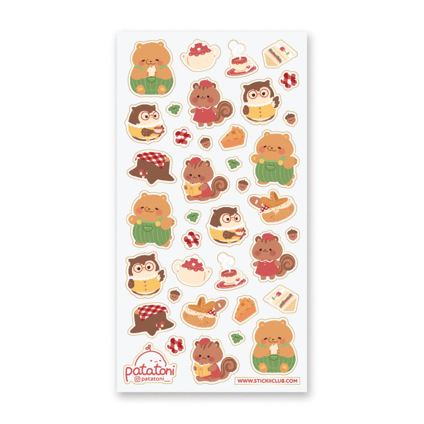 Woodland Picnic Sticker Sheet