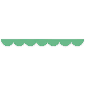 Green scalloped edge washi tape.