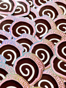 Spiraling Swiss Roll Sticker