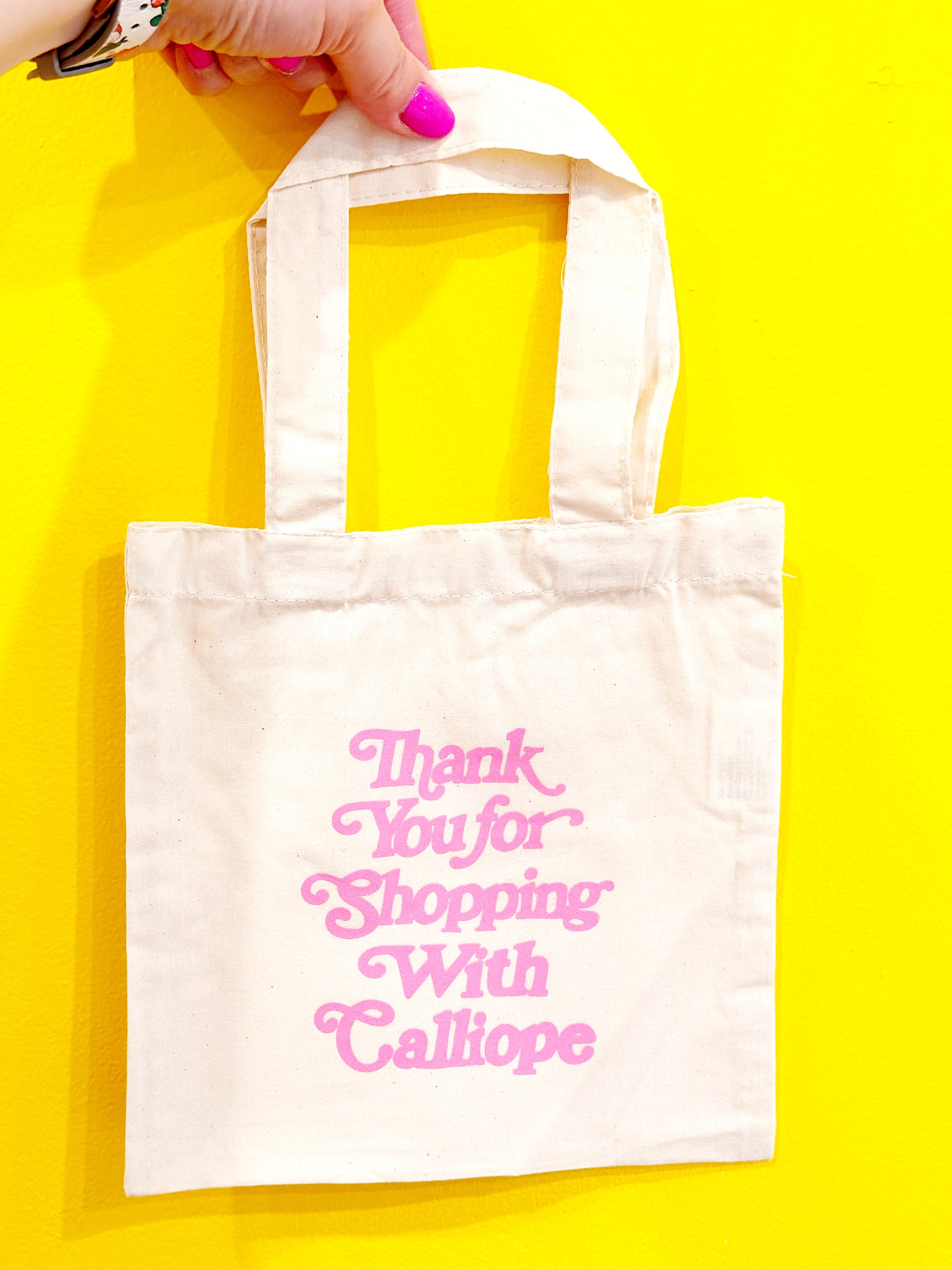 Thank You For Shopping Mini Tote