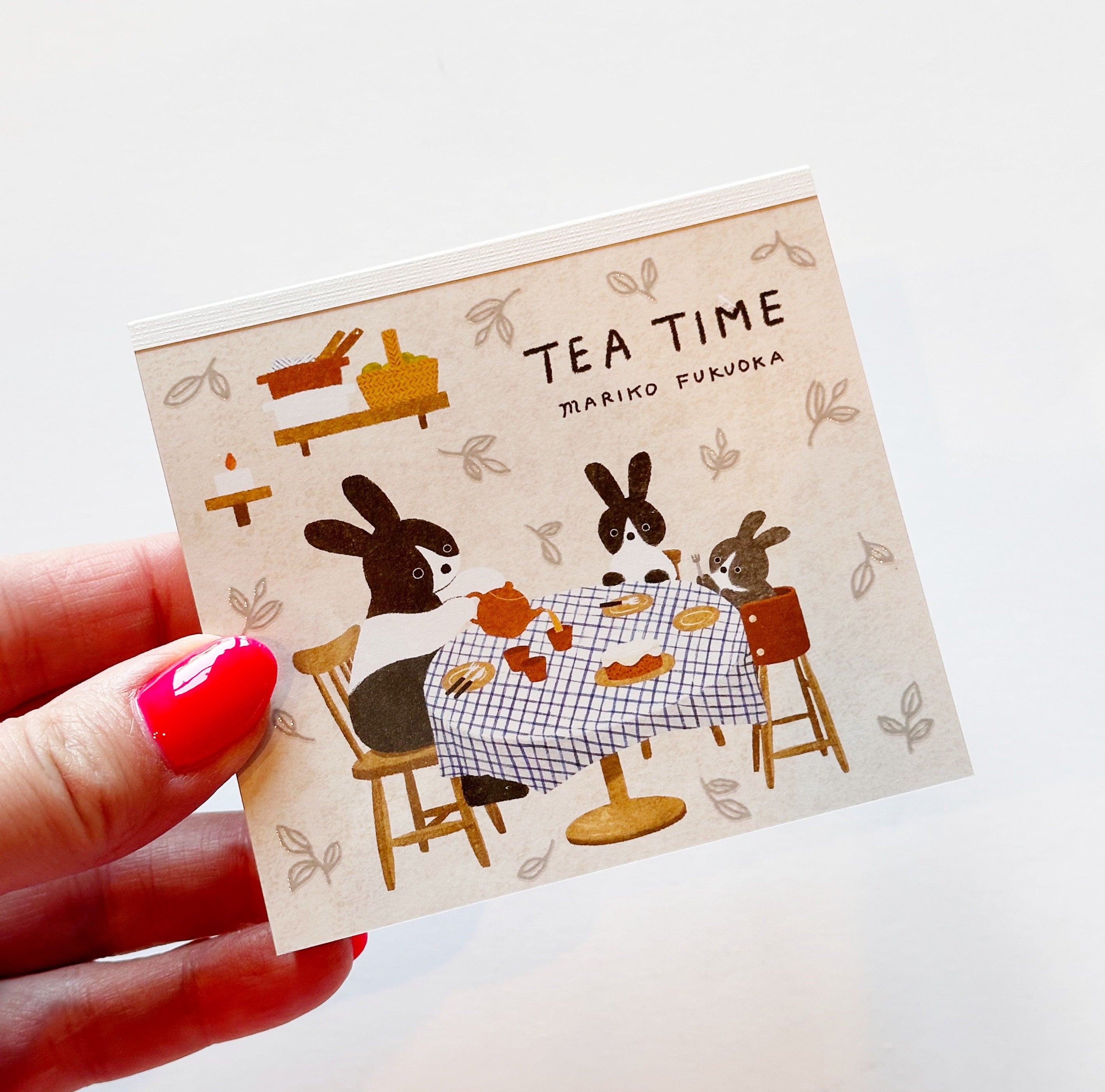 Mariko Fukuoka Tea Time Memo Block