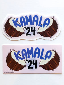 Kamala 24 Coconuts Die Cut Sticker