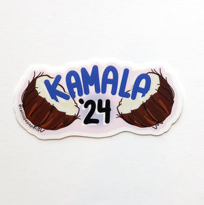 Kamala 24 Coconuts Die Cut Sticker