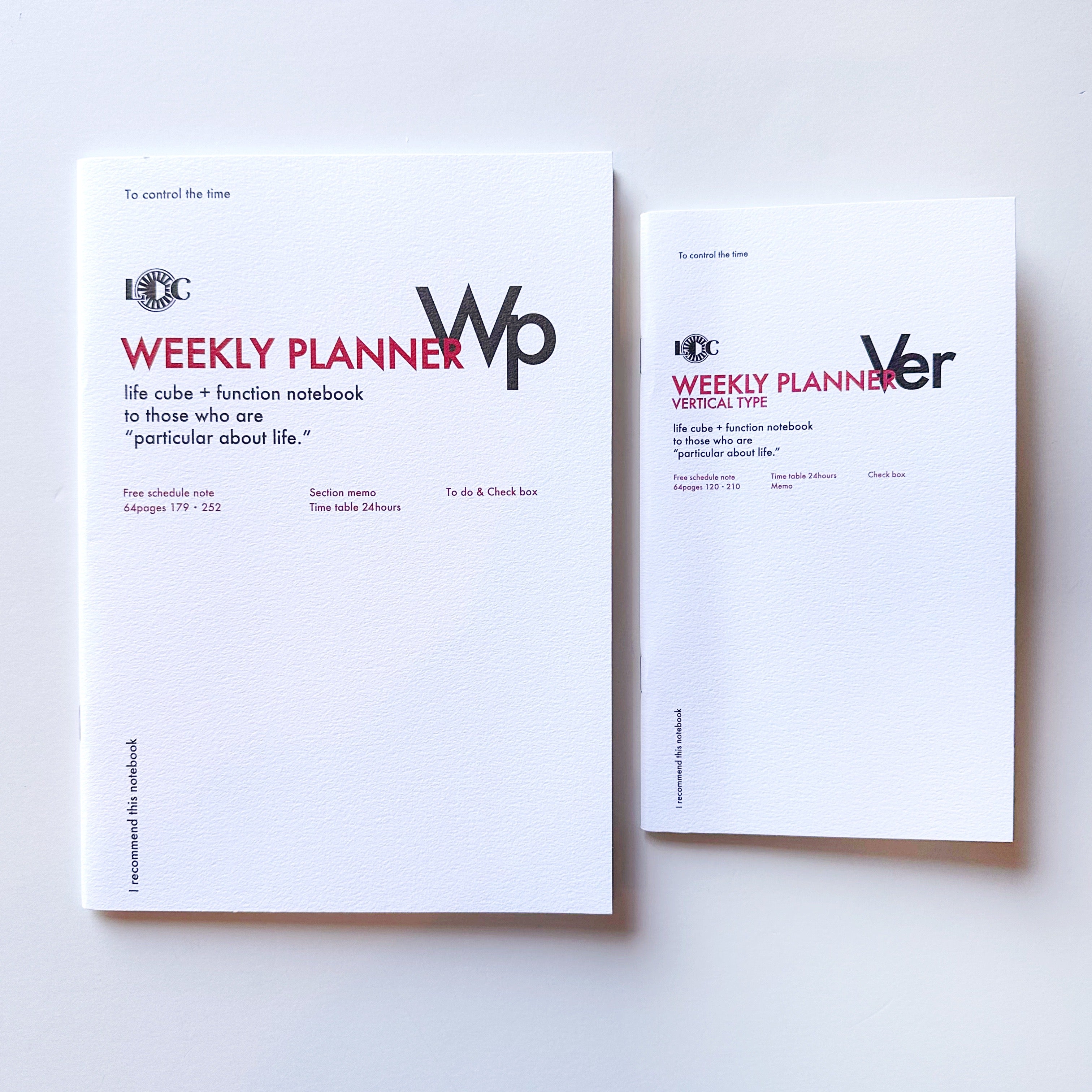 Luddite Vertical Weekly Planner Notebook - 2 sizes!