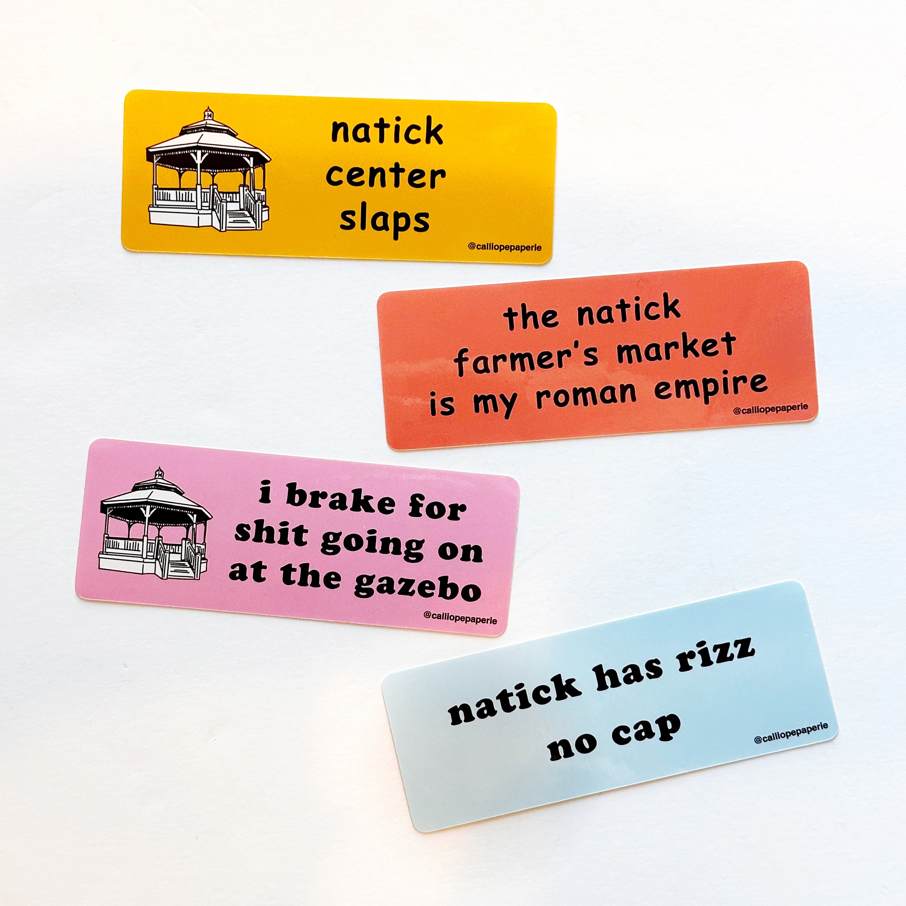 Natick Center Slaps Sticker