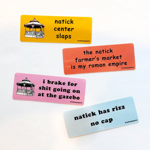 Natick Center Slaps Sticker