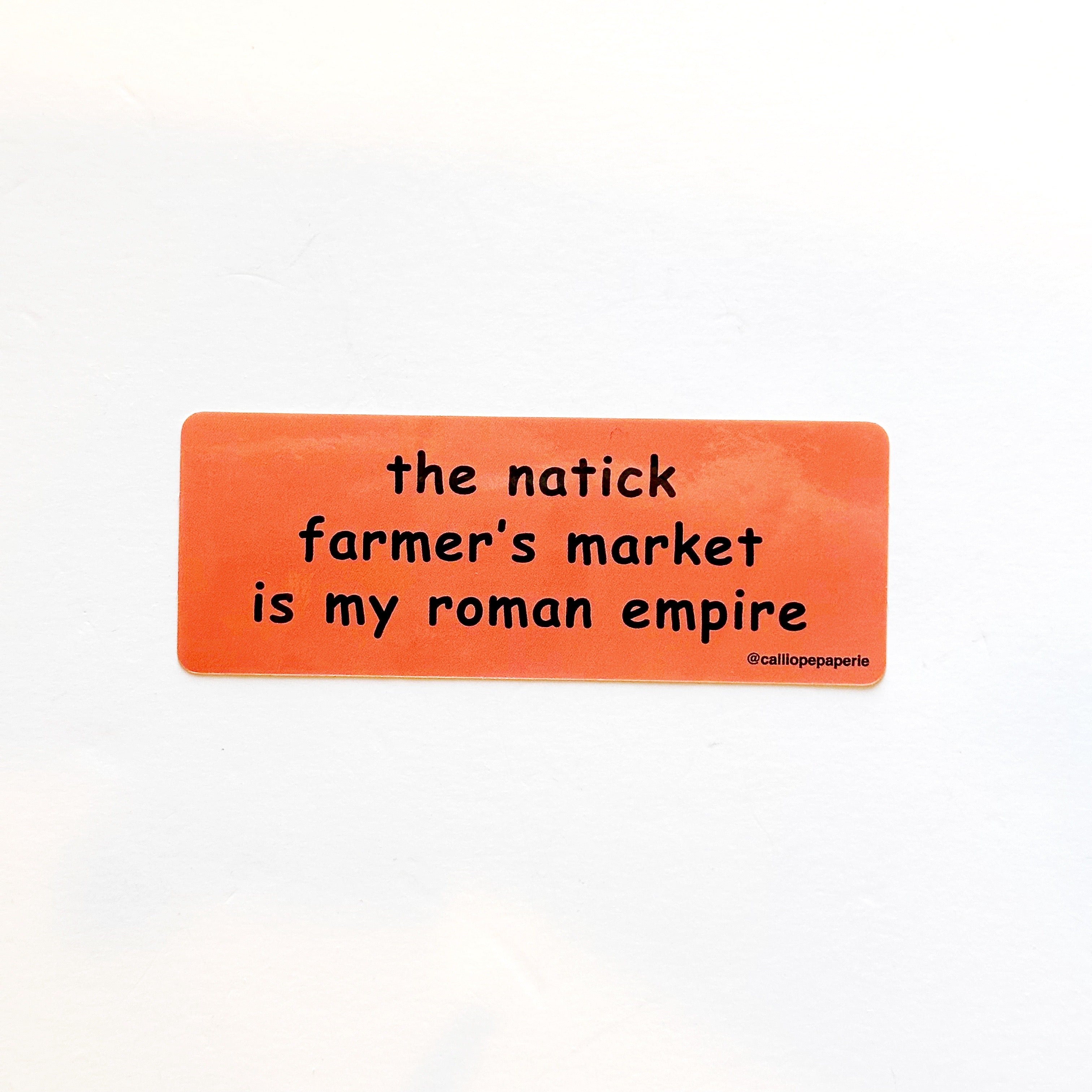 Natick Farmer's Market Roman Empire Sticker