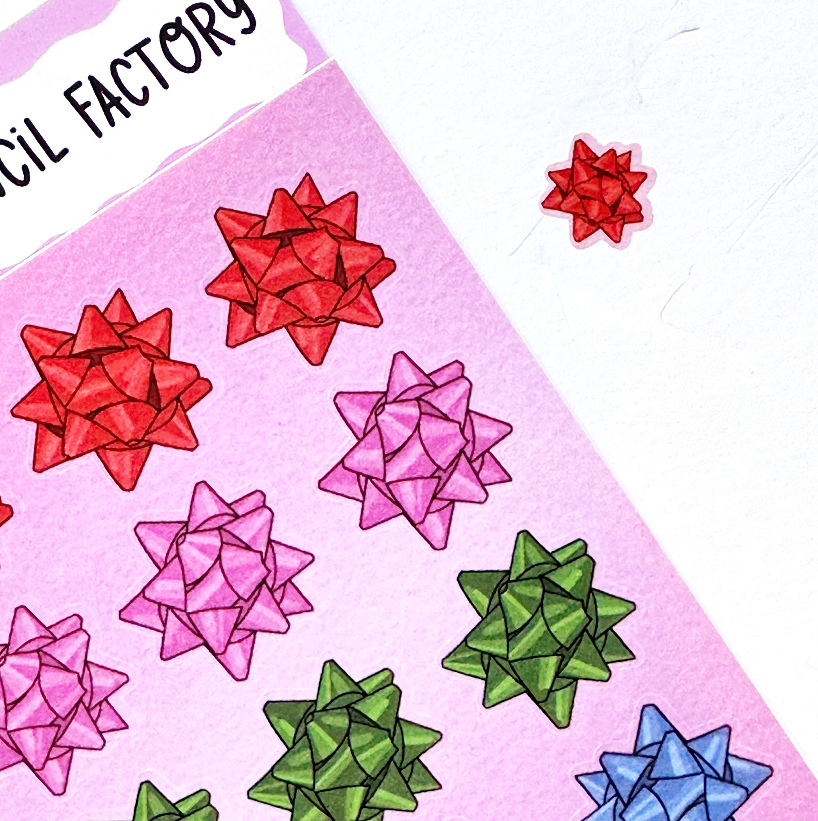 Sticky Bows Color Sticker Sheet