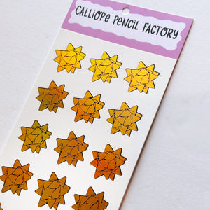 Sticky Bows Gold Holo Sticker Sheet