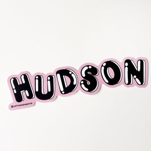 Hudson Bouncy Letters Sticker