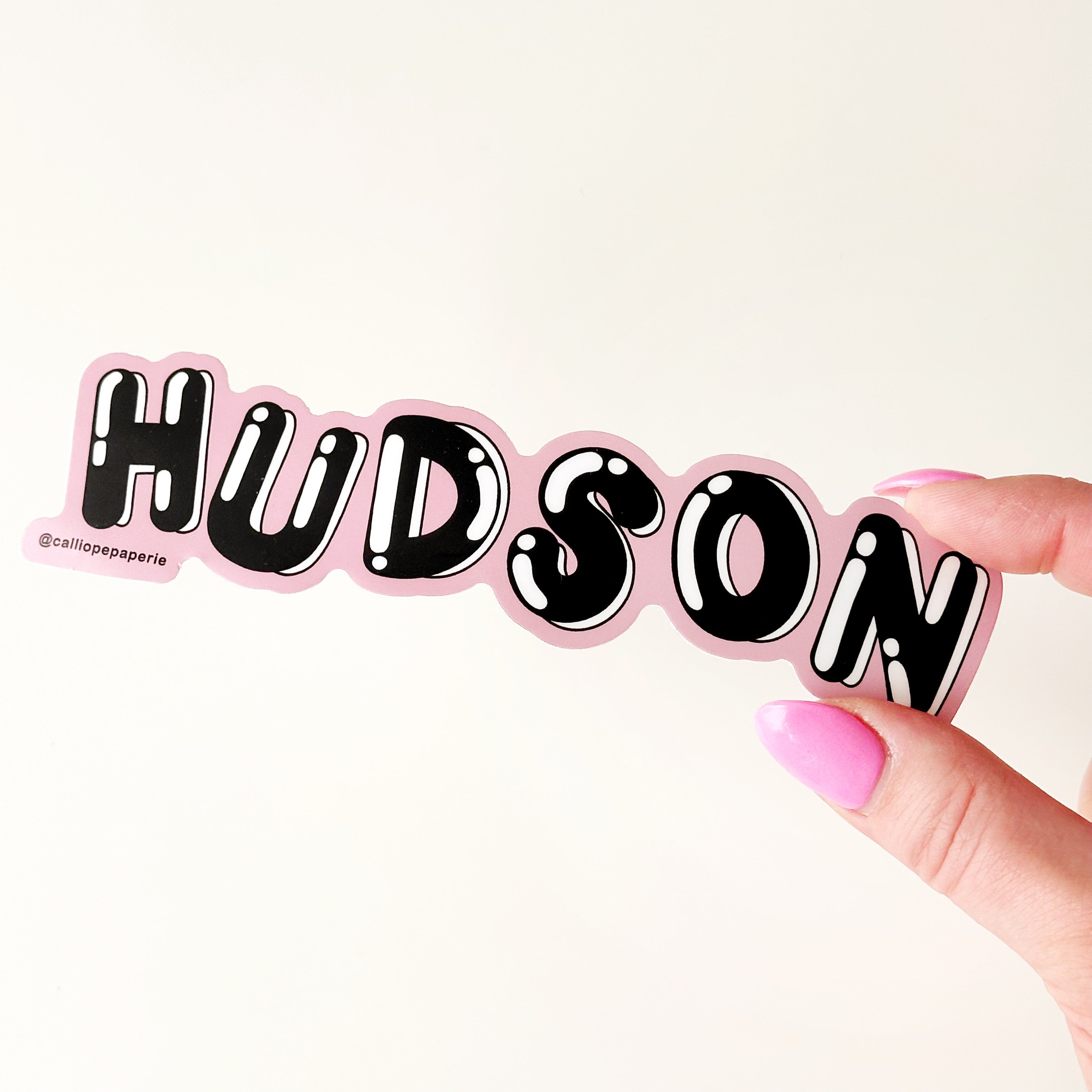 Hudson Bouncy Letters Sticker