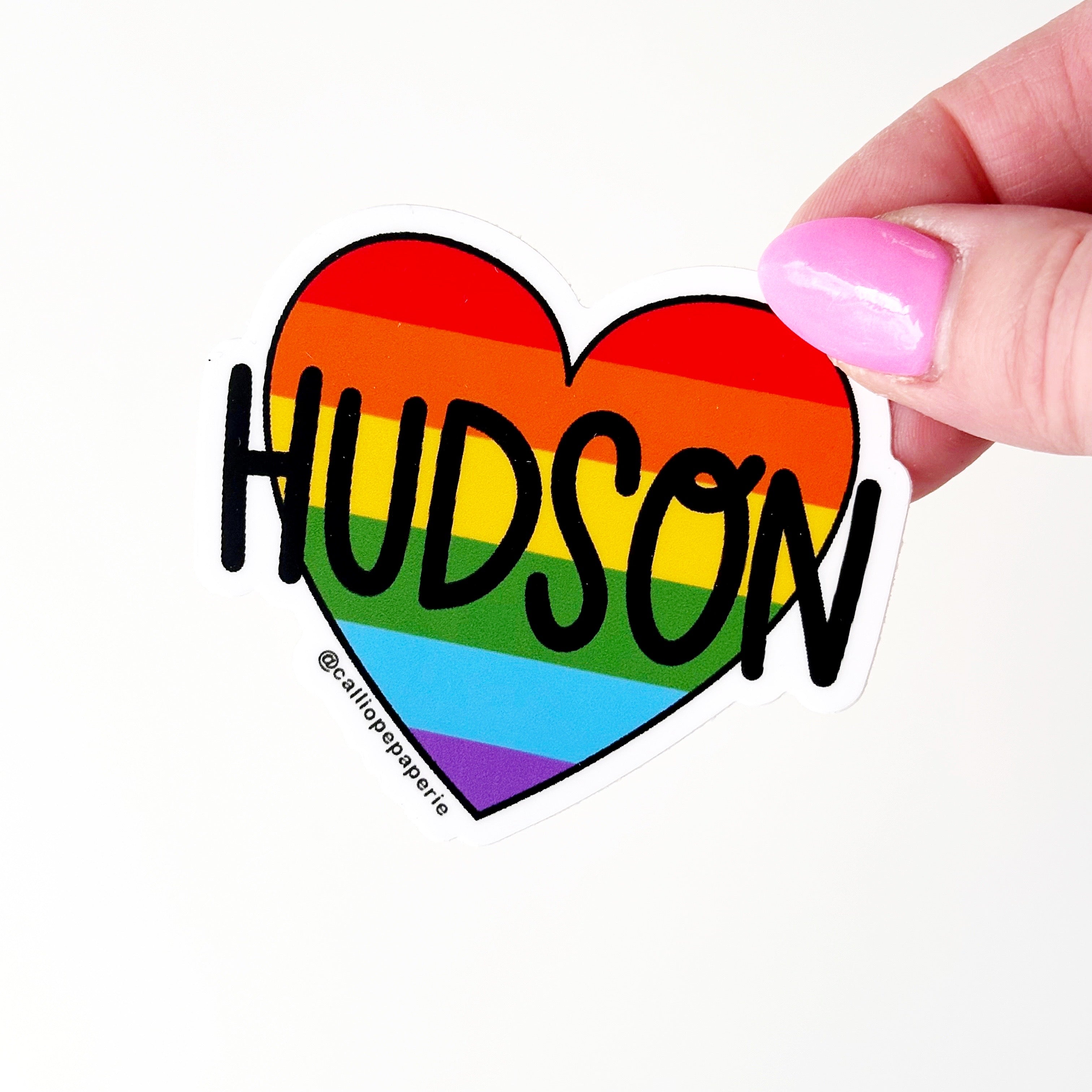 Hudson Rainbow Heart Sticker