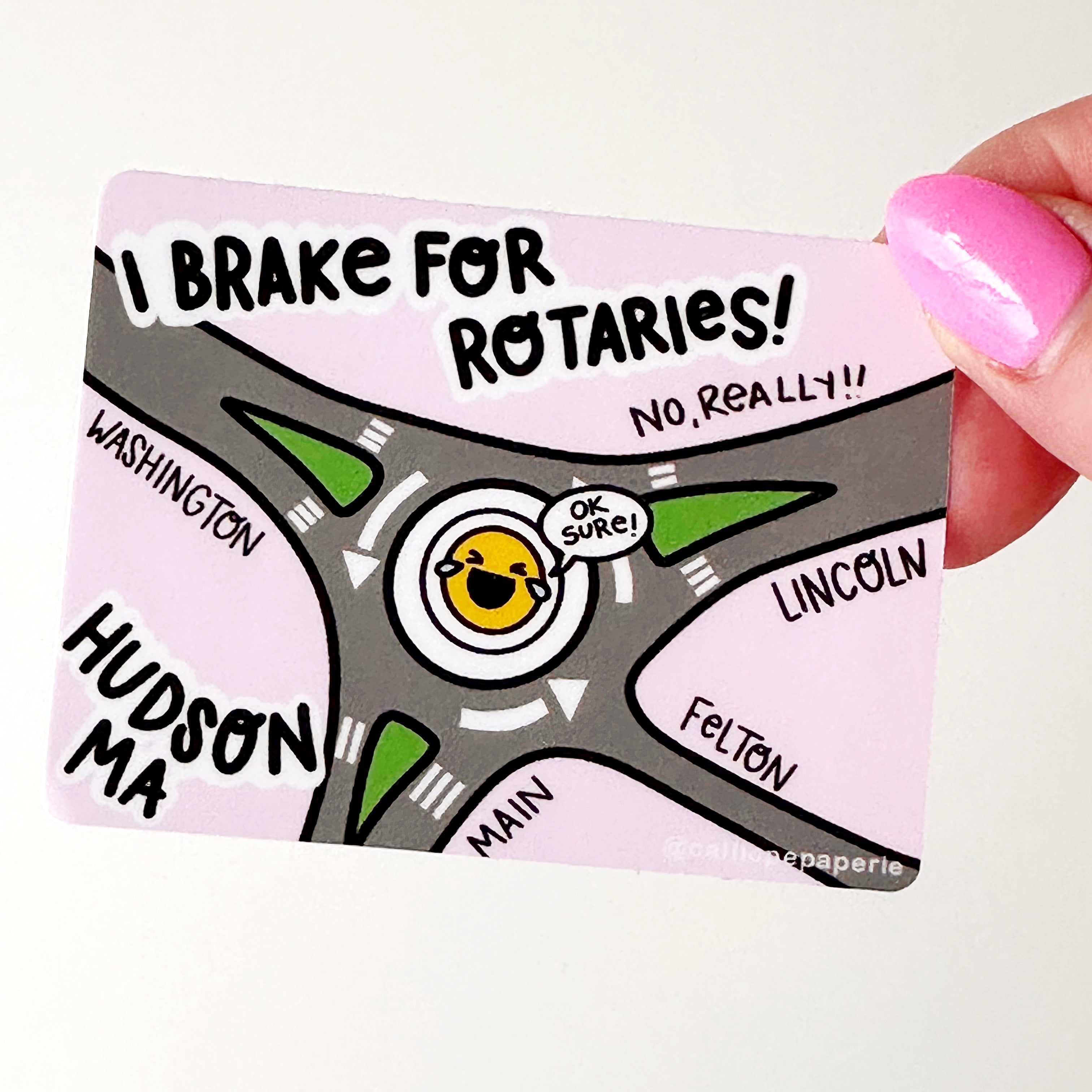 I Brake For Rotaries Sticker