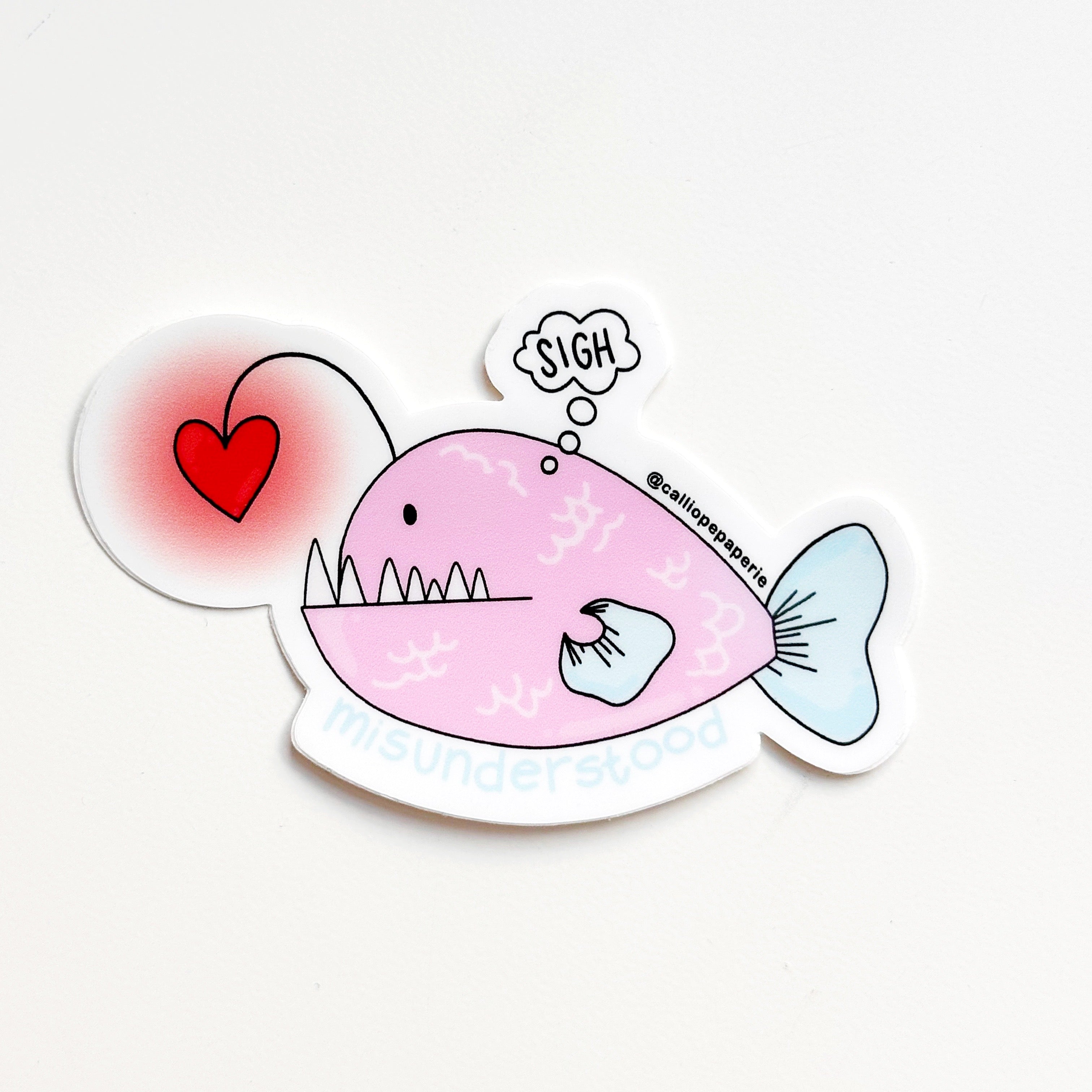 Misunderstood Anglerfish Sticker