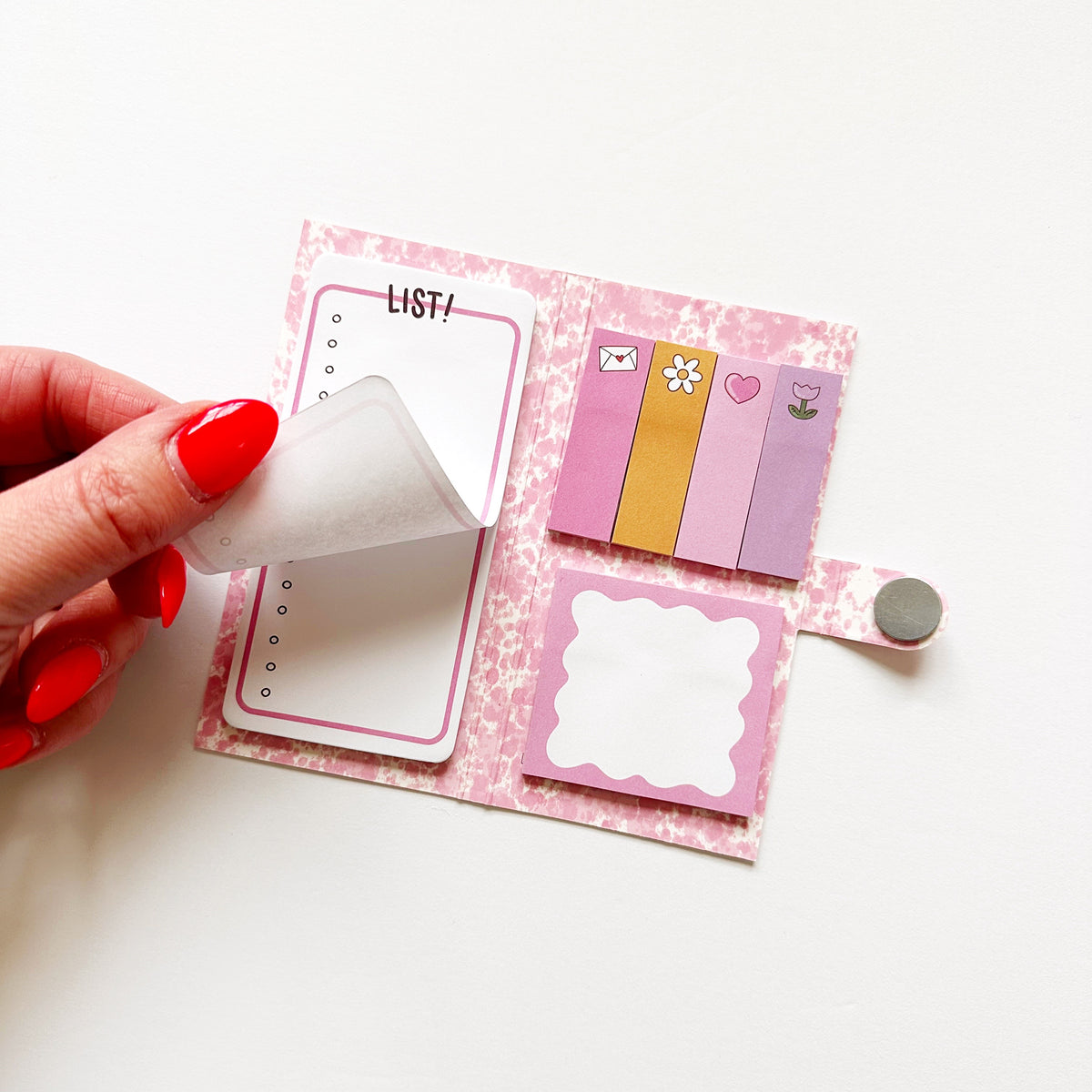Sticky Note Folder - Pink Compy Book – Calliope Paperie