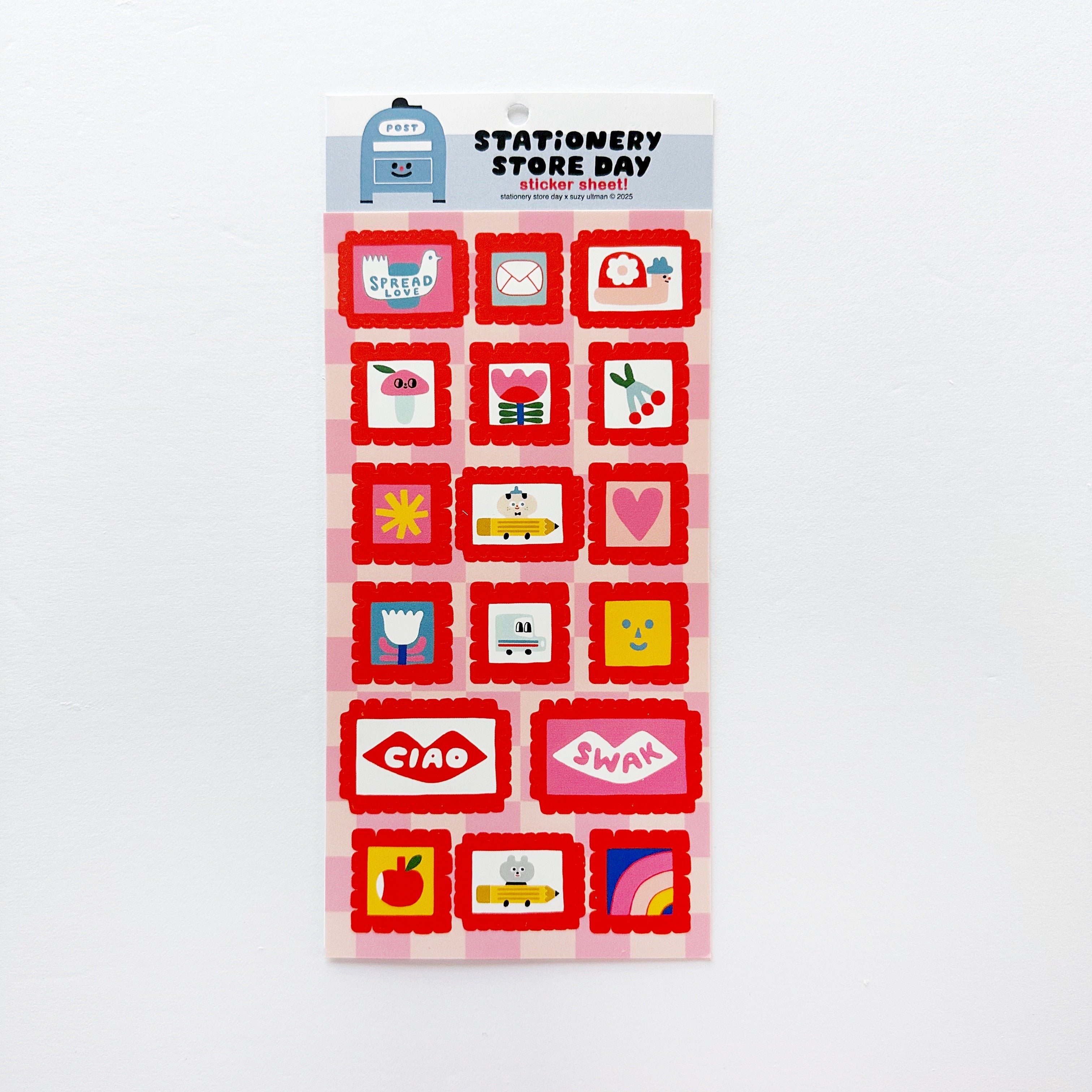 Suzy's Stamps Sticker Sheet