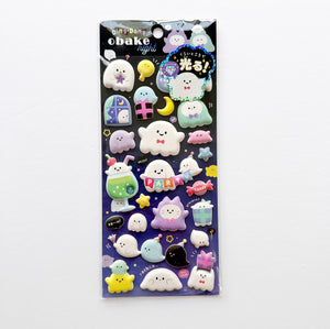 Obake Night Ghost Puffy Sticker Sheet