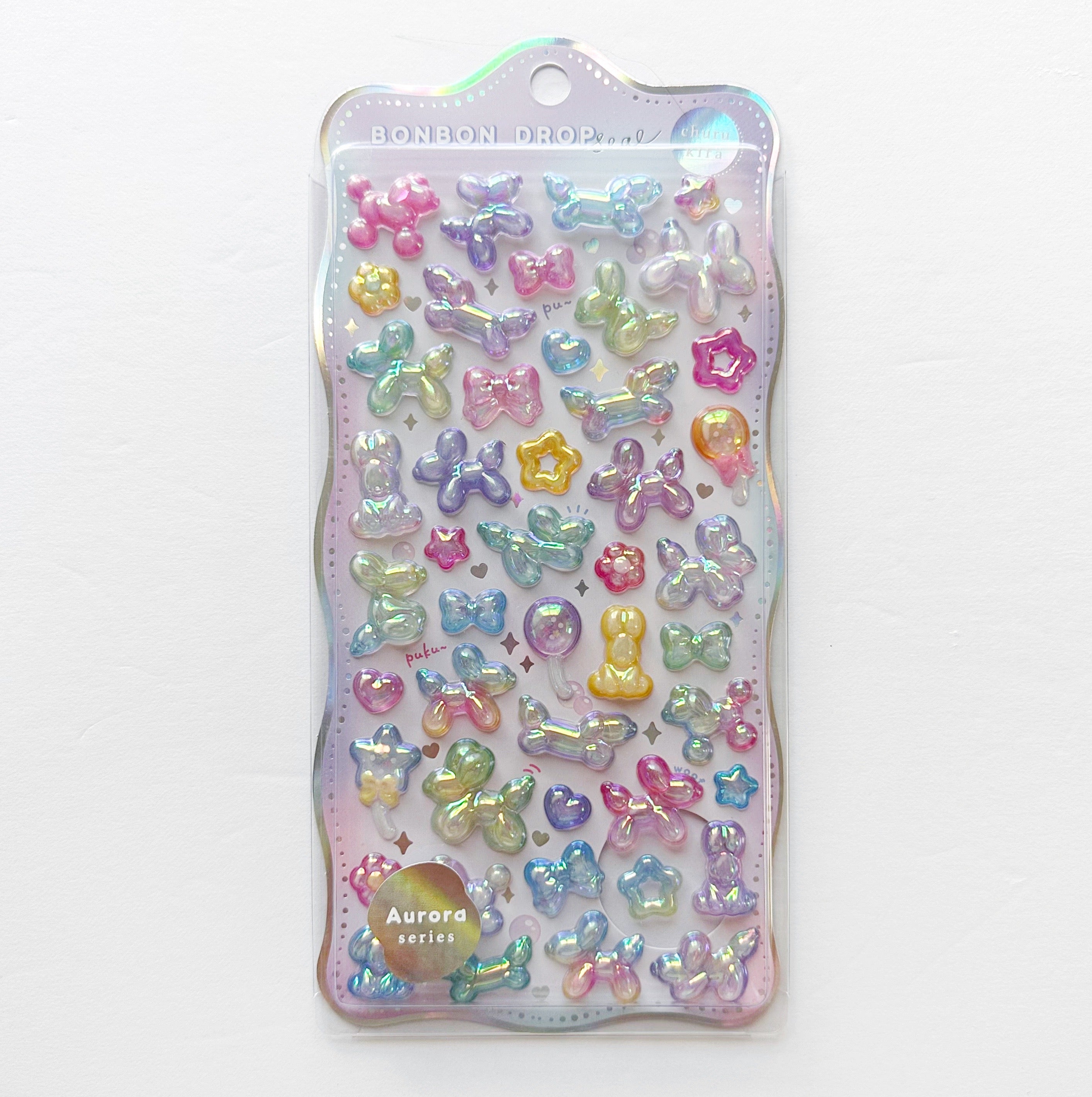 Balloon Dogs Crystal Bonbon Sticker Sheet