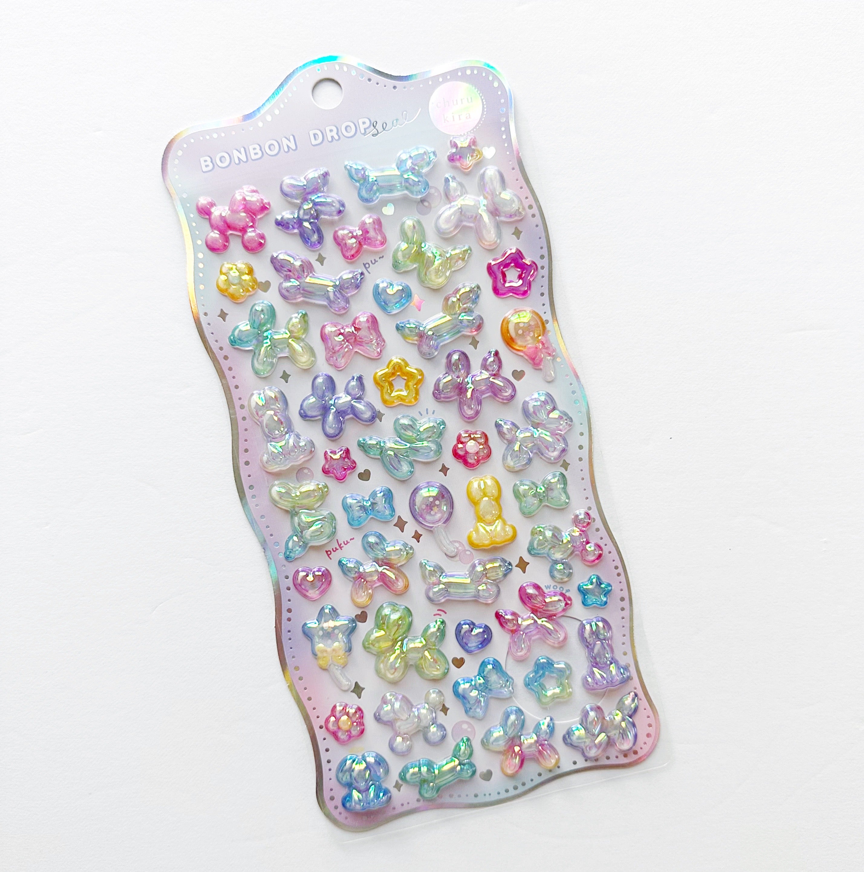 Balloon Dogs Crystal Bonbon Sticker Sheet
