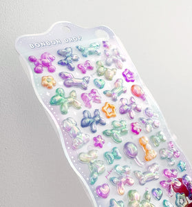 Balloon Dogs Crystal Bonbon Sticker Sheet