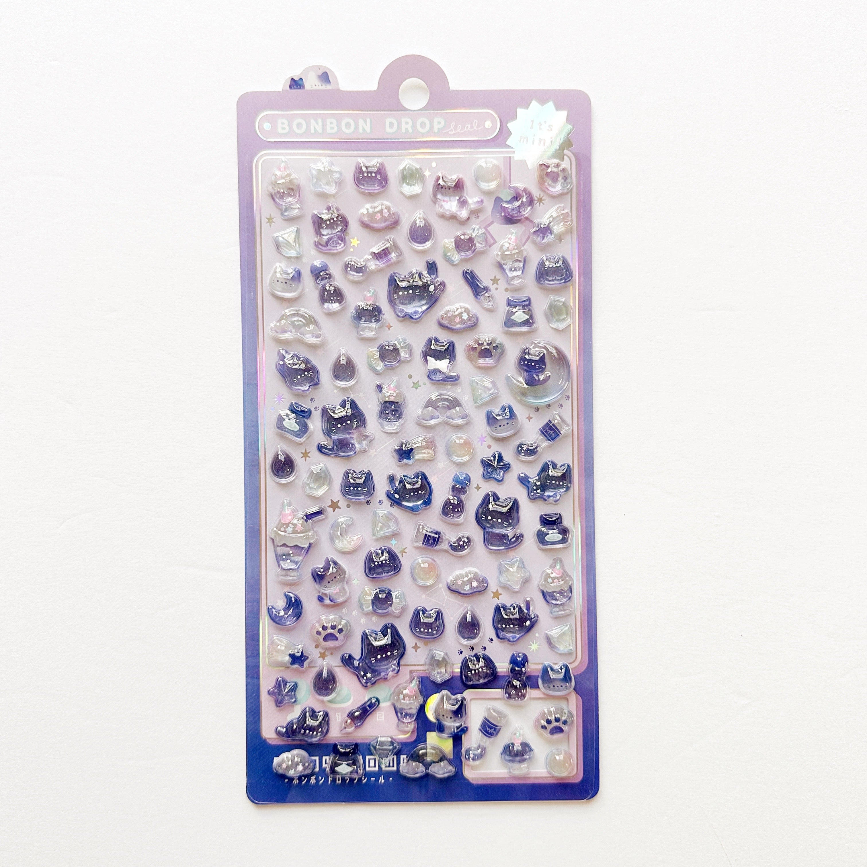 Space Cats Crystal Bonbon Sticker Sheet