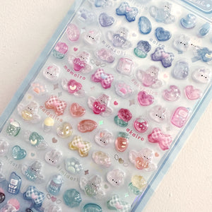 Mini Rainbow Crystal Bonbon Sticker Sheet