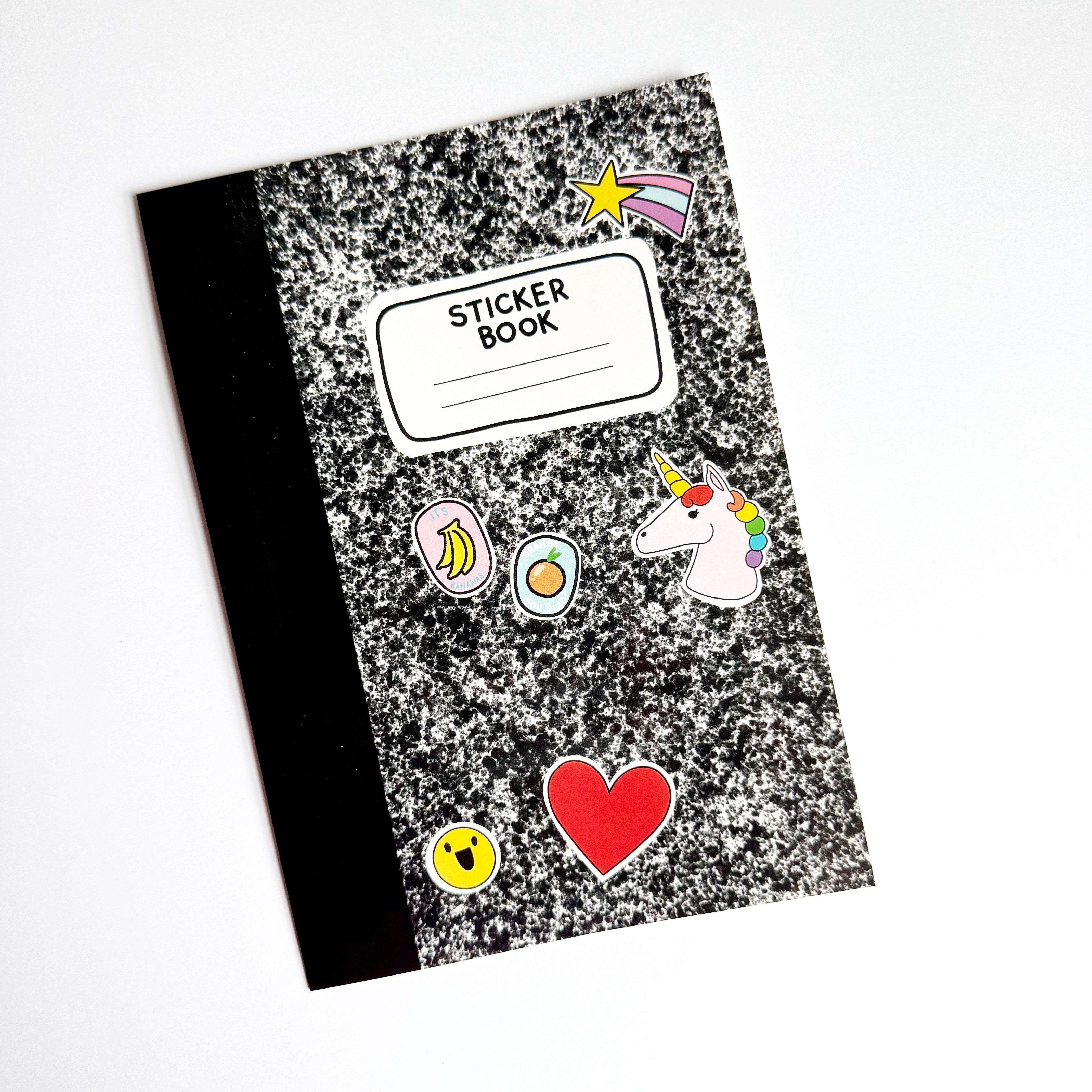 Composition Book Sticker Book